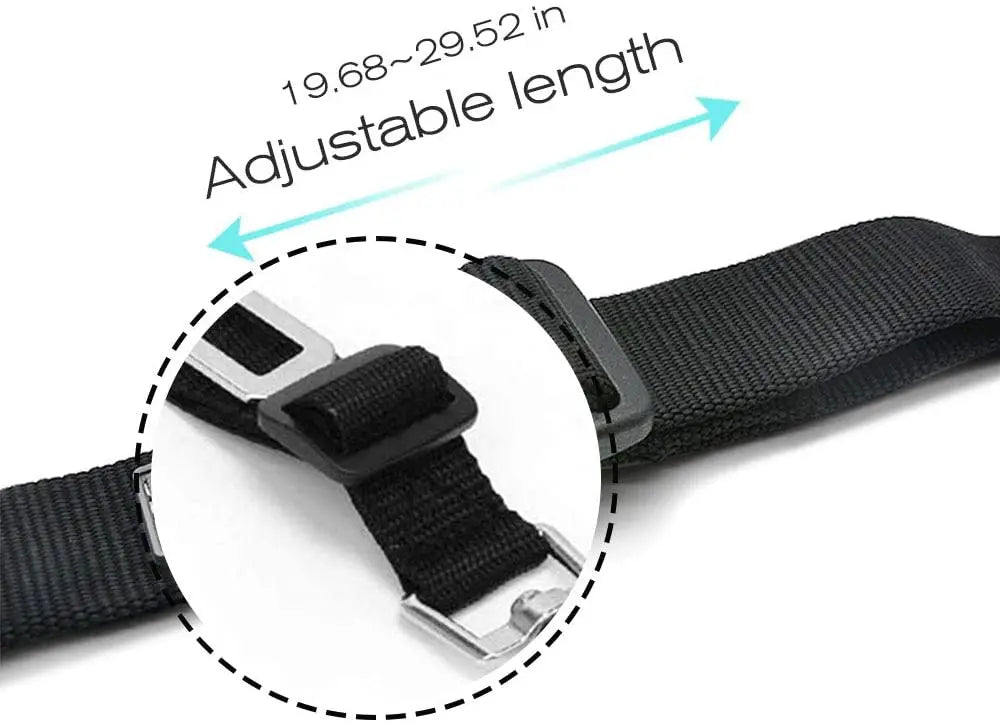 Adjustable Pet Car Seat Belt – Dog & Cat Safety Harness Clip for Vehicle Travel