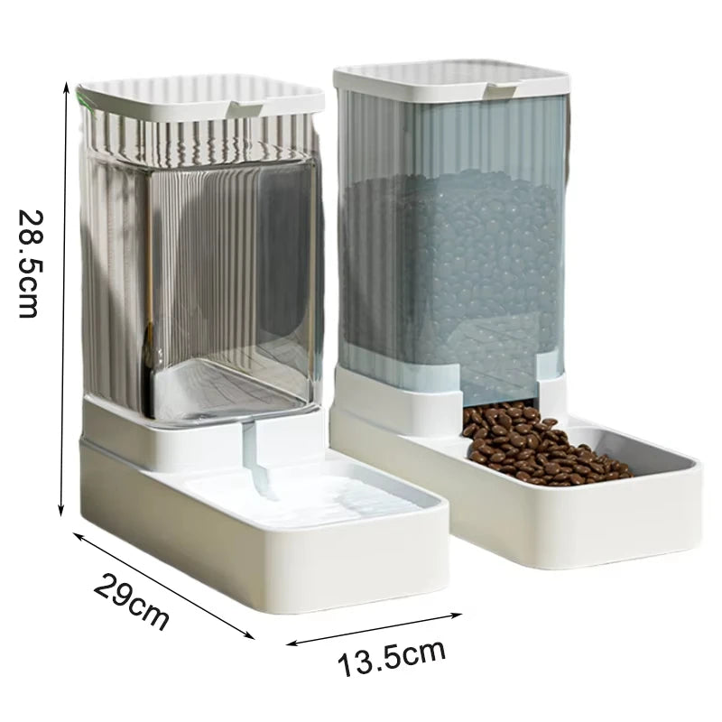 Automatic Pet Feeder & Water Dispenser – Large Capacity Food Storage for Dogs & Cats
