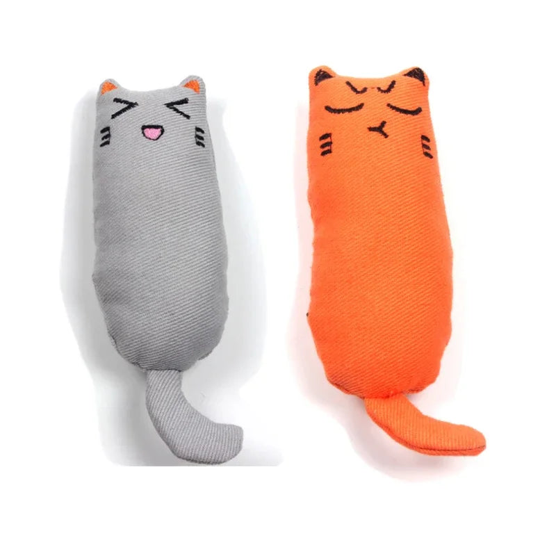 Catnip Plush Toy with Rustle Sound – Teeth Grinding Pillow for Kittens