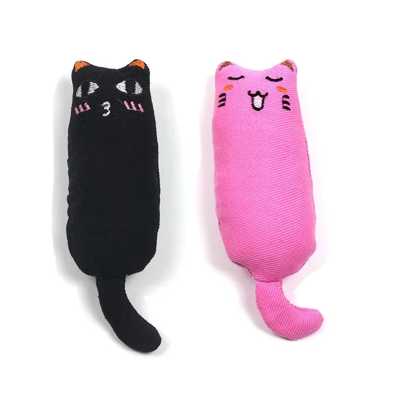 Catnip Plush Toy with Rustle Sound – Teeth Grinding Pillow for Kittens
