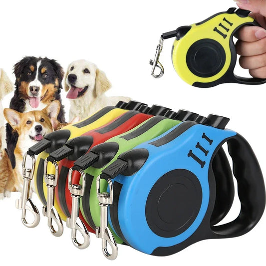 Retractable Dog Leash 3M/5M – Automatic Flexi Lead for Small & Medium Dogs