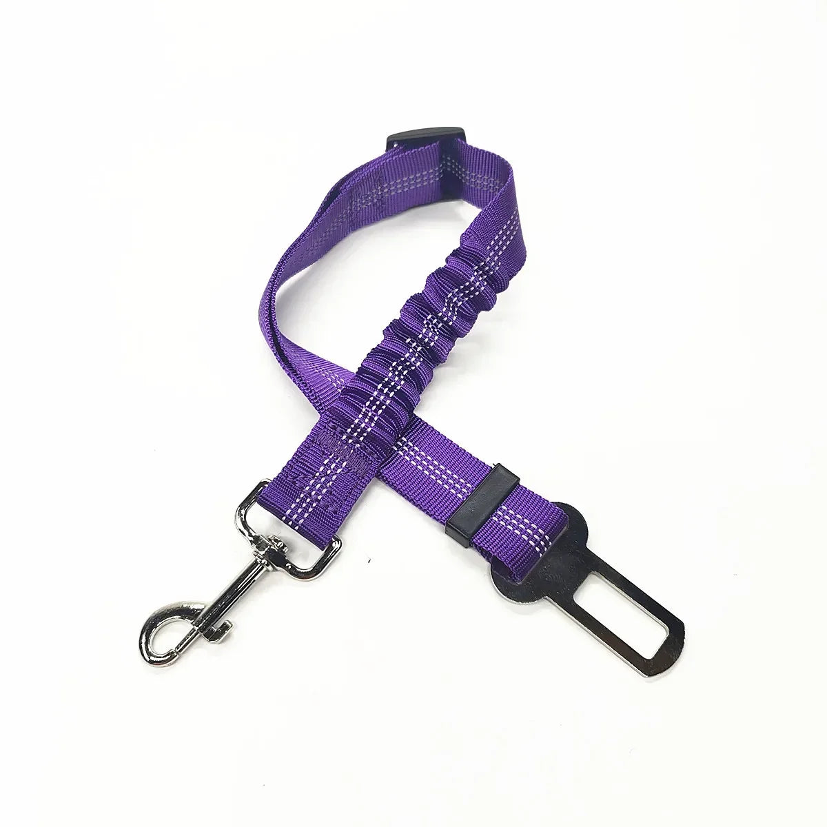Adjustable Pet Car Seat Belt – Dog & Cat Safety Harness Clip for Vehicle Travel