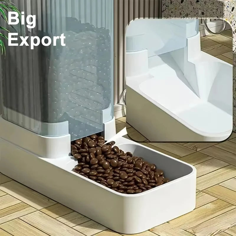 Automatic Pet Feeder & Water Dispenser – Large Capacity Food Storage for Dogs & Cats