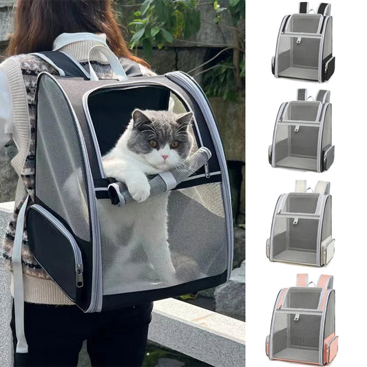 Cat Carrier Backpack – Breathable Travel Bag for Small Cats & Dogs (Up to 6kg)