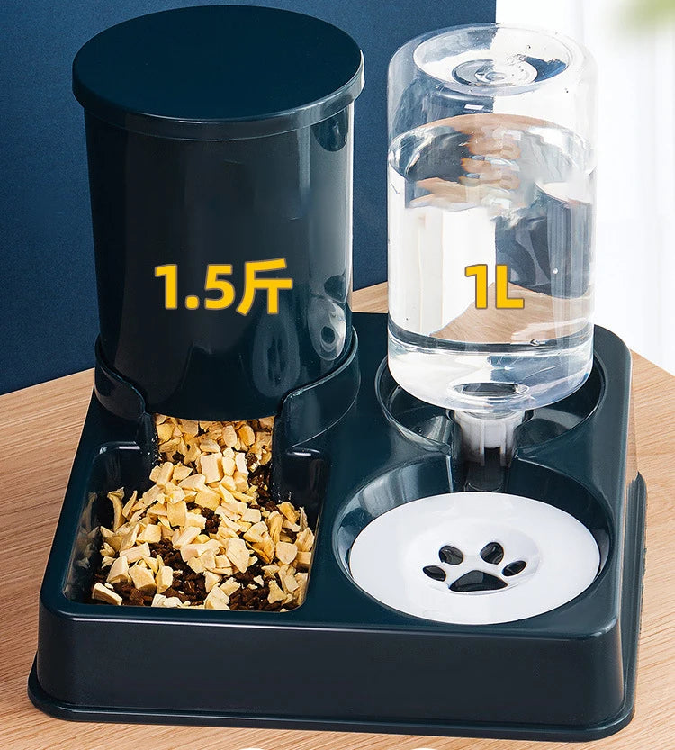 Automatic Cat Feeder & Water Dispenser – Large Capacity Food Storage for Cats & Small Dogs