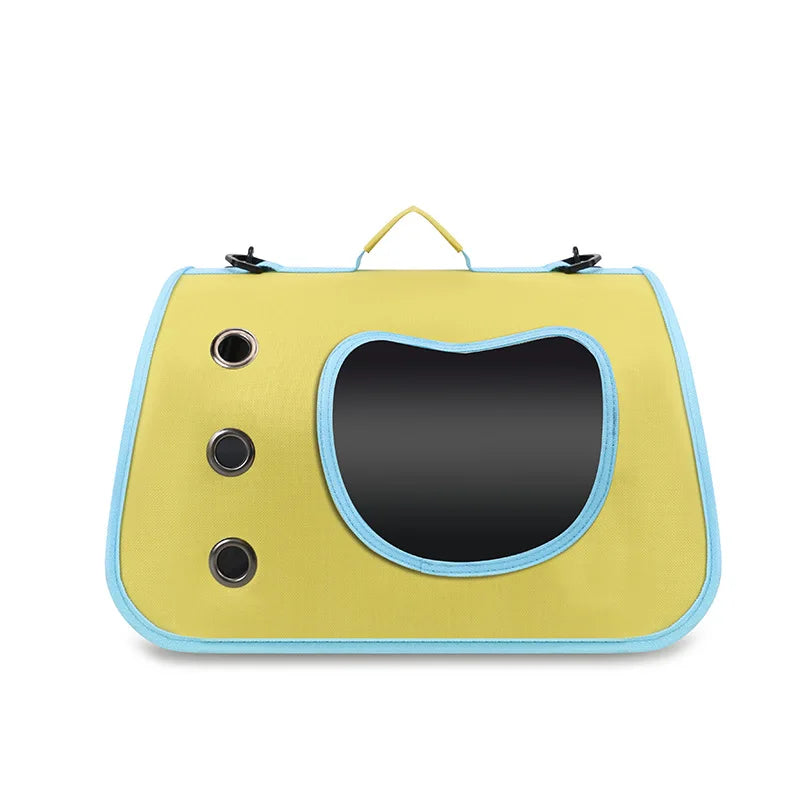 Foldable Pet Carrier Bag – Portable Travel Shoulder Bag for Cats & Small Dogs