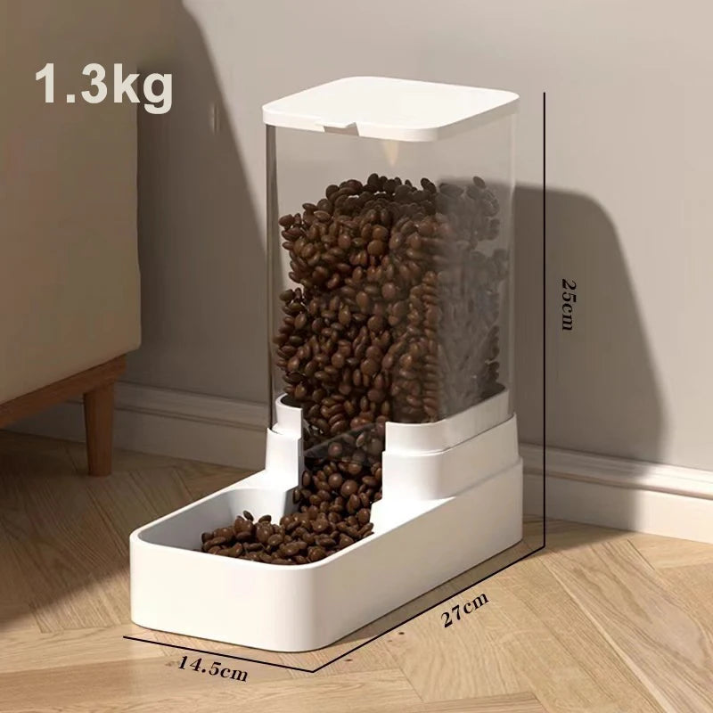 Automatic Pet Feeder & Water Dispenser – Large Capacity Food Storage for Dogs & Cats
