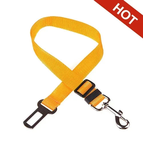 Adjustable Pet Car Seat Belt – Dog & Cat Safety Harness Clip for Vehicle Travel