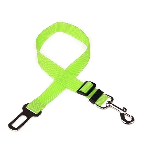 Adjustable Pet Car Seat Belt – Dog & Cat Safety Harness Clip for Vehicle Travel