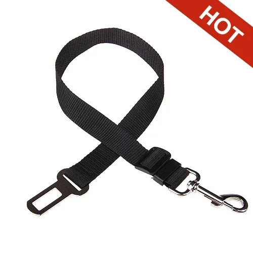 Adjustable Pet Car Seat Belt – Dog & Cat Safety Harness Clip for Vehicle Travel