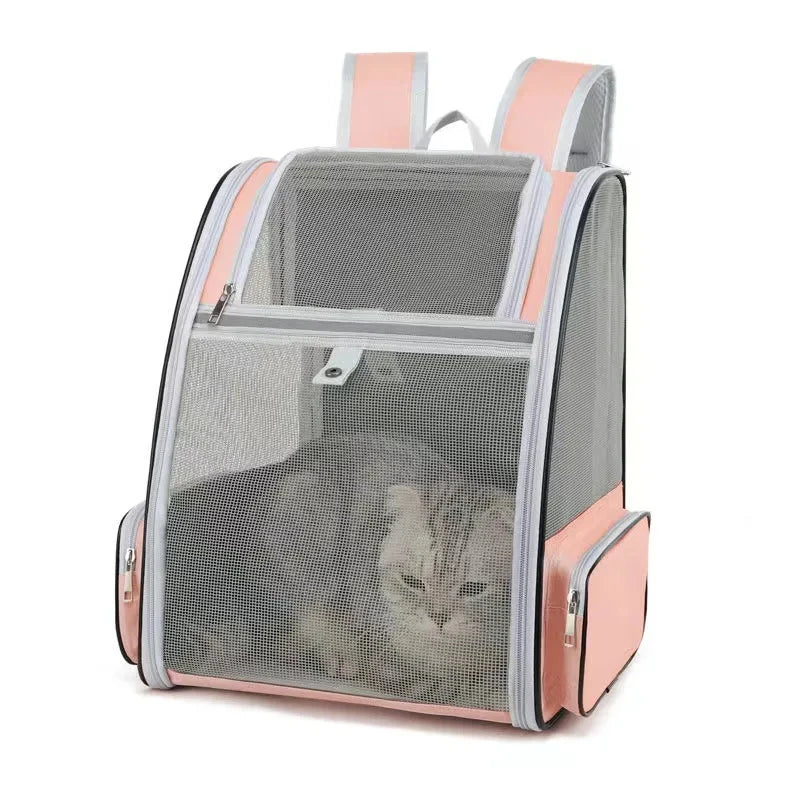 Cat Carrier Backpack – Breathable Travel Bag for Small Cats & Dogs (Up to 6kg)