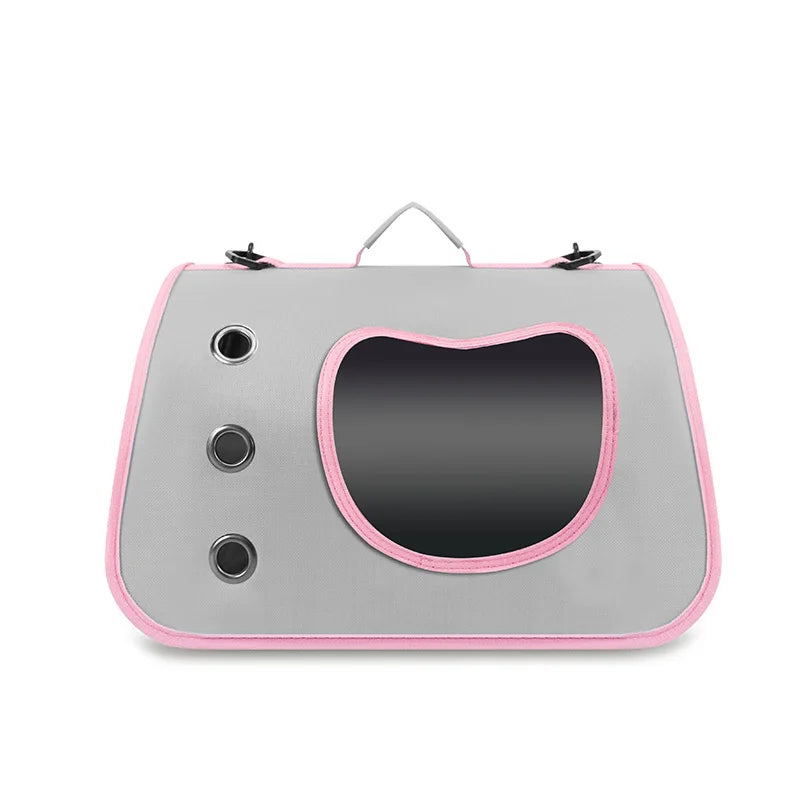 Foldable Pet Carrier Bag – Portable Travel Shoulder Bag for Cats & Small Dogs