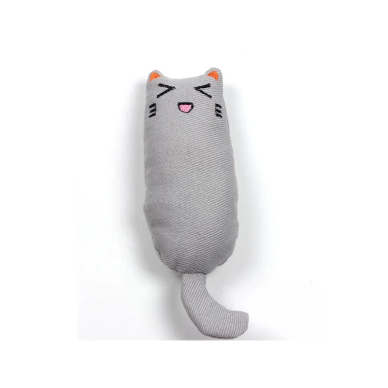 Catnip Plush Toy with Rustle Sound – Teeth Grinding Pillow for Kittens