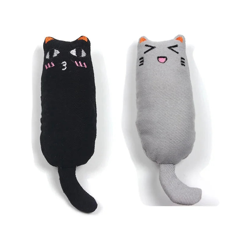 Catnip Plush Toy with Rustle Sound – Teeth Grinding Pillow for Kittens