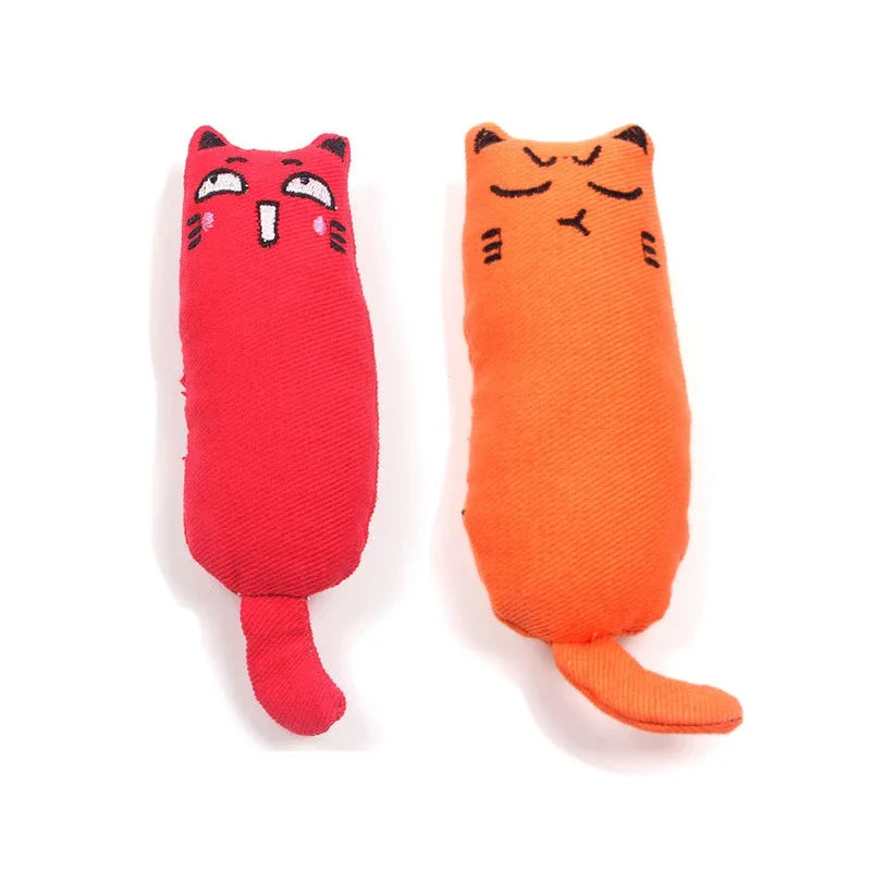 Catnip Plush Toy with Rustle Sound – Teeth Grinding Pillow for Kittens