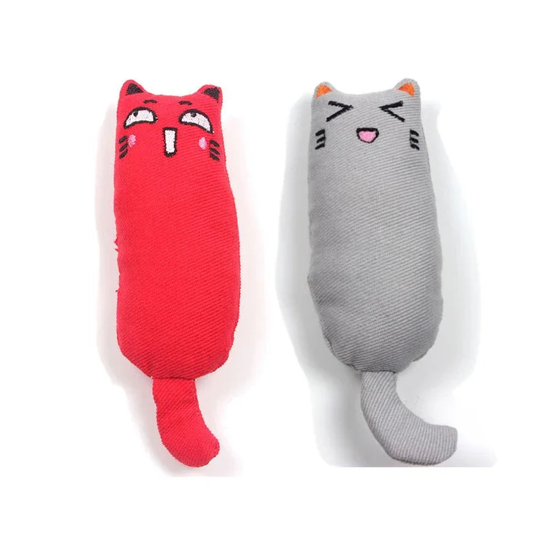 Catnip Plush Toy with Rustle Sound – Teeth Grinding Pillow for Kittens