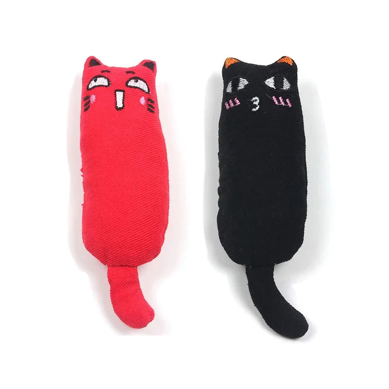 Catnip Plush Toy with Rustle Sound – Teeth Grinding Pillow for Kittens