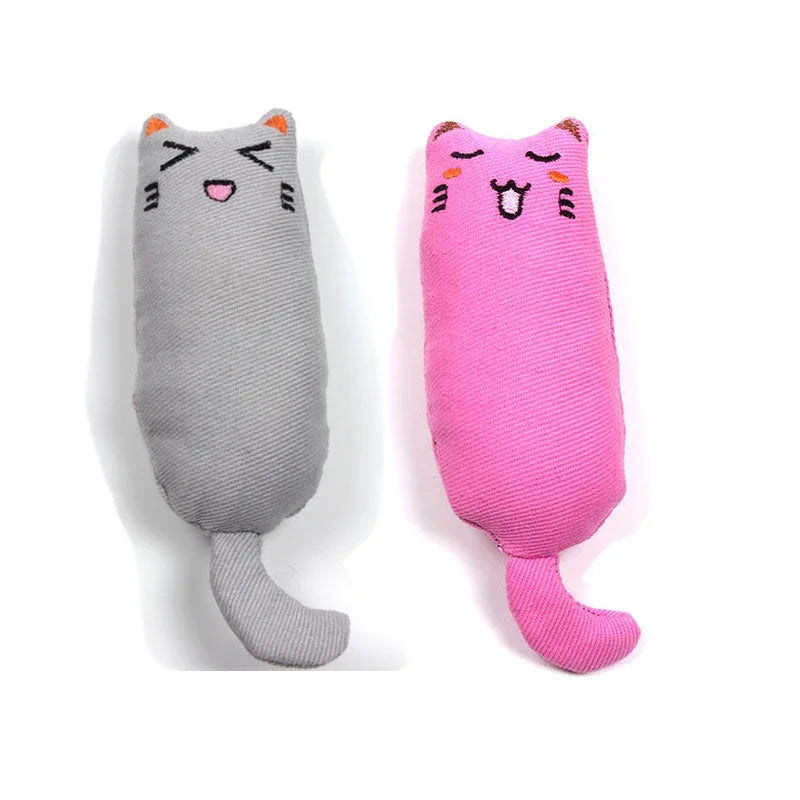 Catnip Plush Toy with Rustle Sound – Teeth Grinding Pillow for Kittens