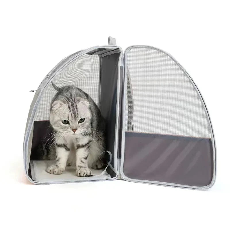 Cat Carrier Backpack – Breathable Travel Bag for Small Cats & Dogs (Up to 6kg)
