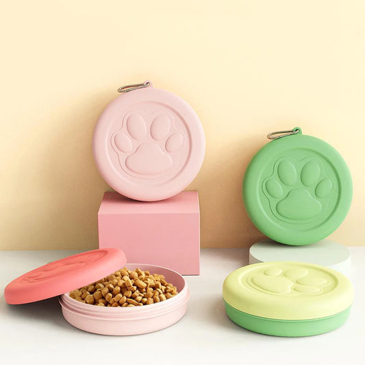 Portable Pet Food & Water Dispenser – Travel Dog & Cat Feeder Bowl