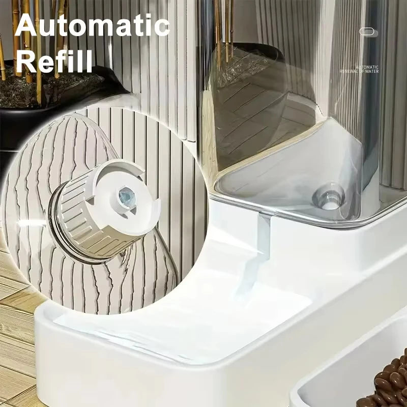 Automatic Pet Feeder & Water Dispenser – Large Capacity Food Storage for Dogs & Cats