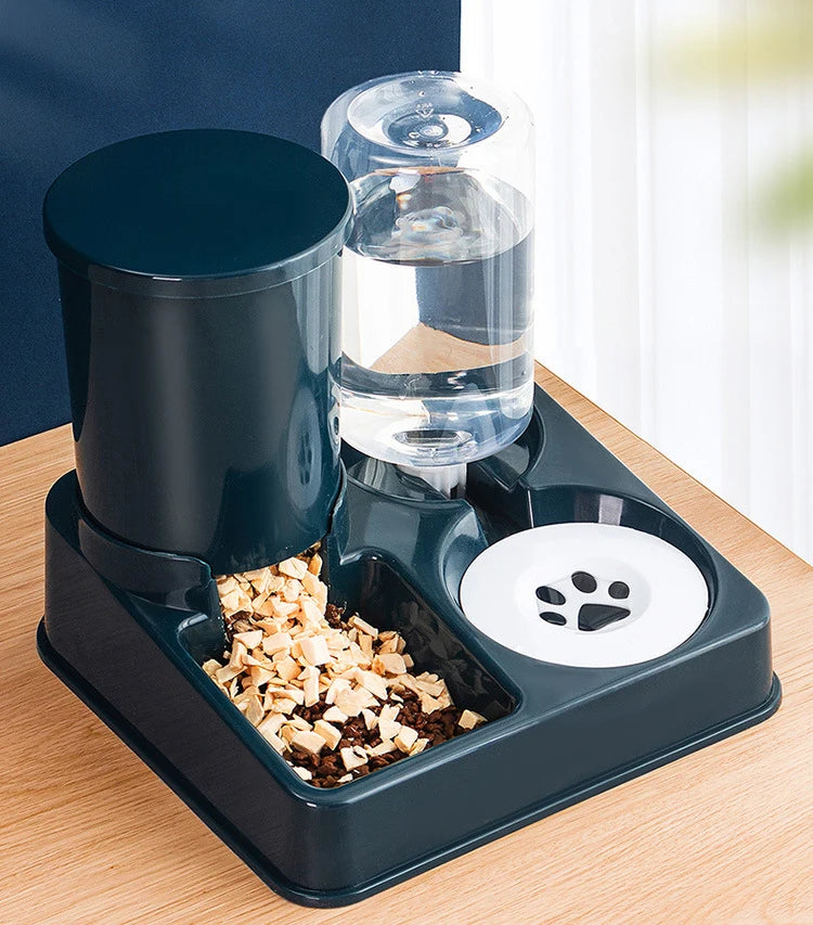 Automatic Cat Feeder & Water Dispenser – Large Capacity Food Storage for Cats & Small Dogs