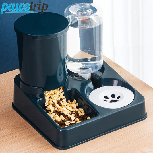 Automatic Cat Feeder & Water Dispenser – Large Capacity Food Storage for Cats & Small Dogs