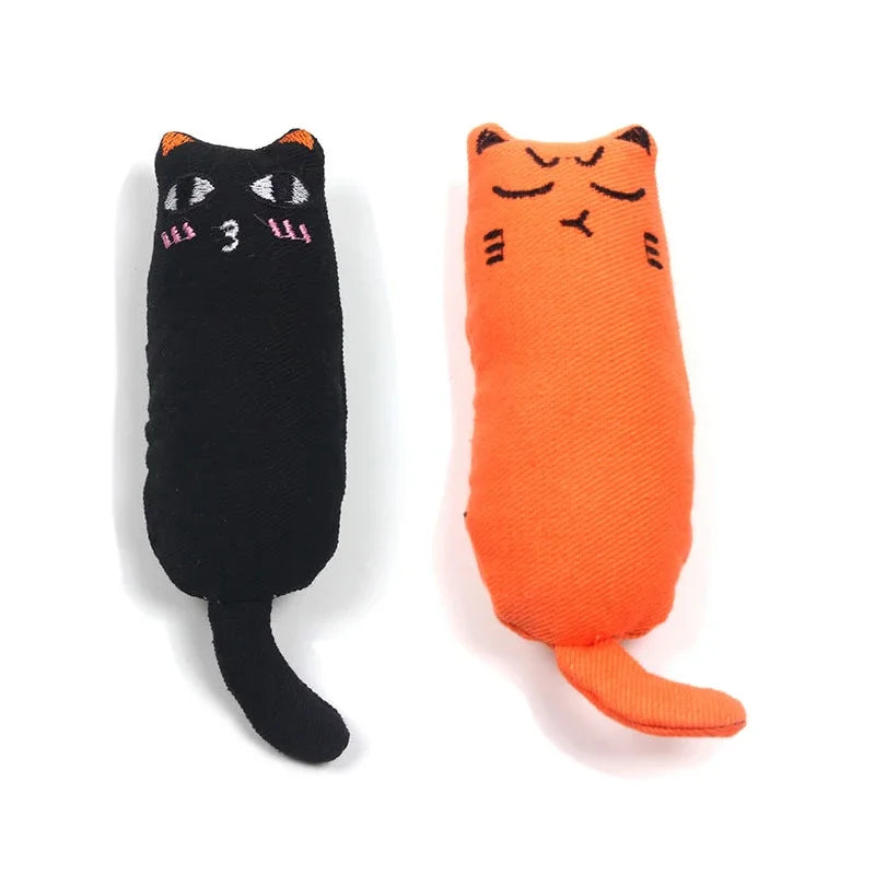 Catnip Plush Toy with Rustle Sound – Teeth Grinding Pillow for Kittens