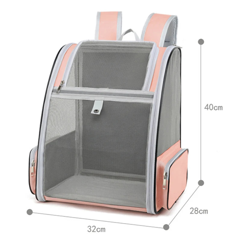 Cat Carrier Backpack – Breathable Travel Bag for Small Cats & Dogs (Up to 6kg)
