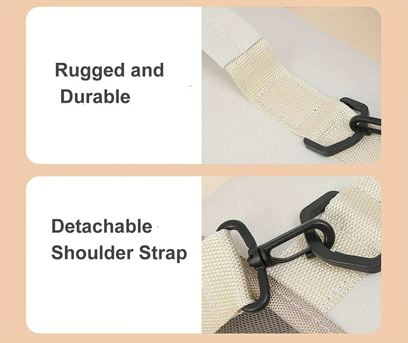 Foldable Pet Carrier Bag – Portable Travel Shoulder Bag for Cats & Small Dogs