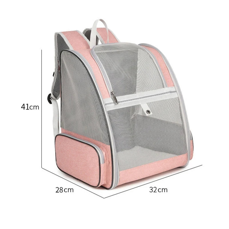 Cat Carrier Backpack – Breathable Travel Bag for Small Cats & Dogs (Up to 6kg)