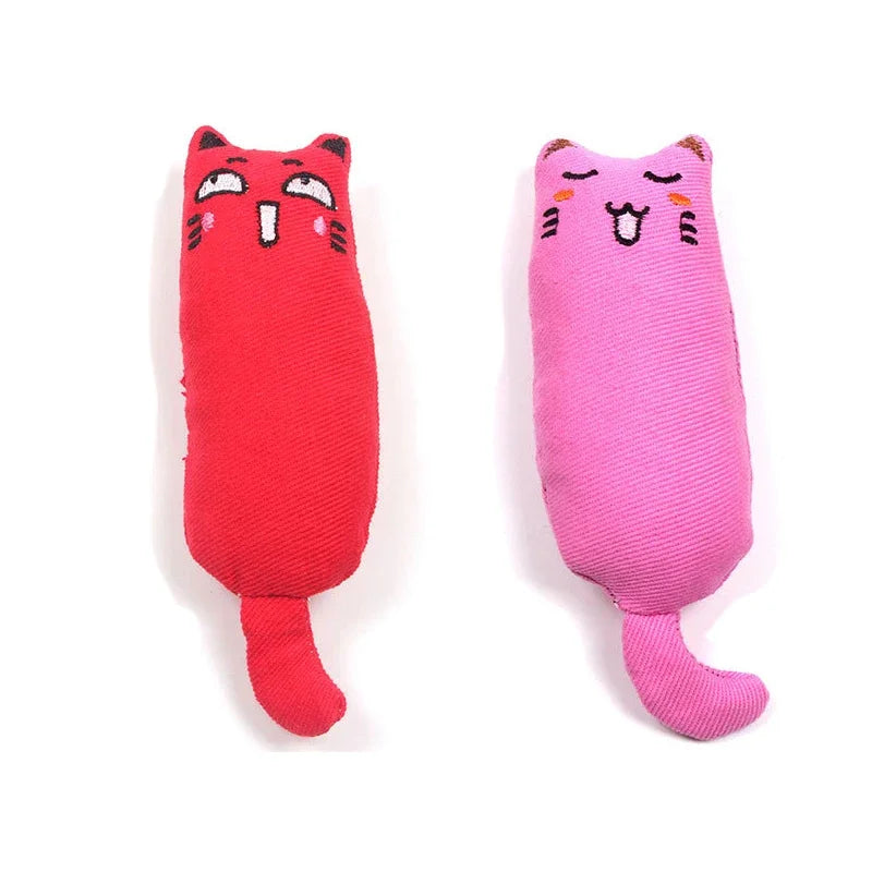 Catnip Plush Toy with Rustle Sound – Teeth Grinding Pillow for Kittens