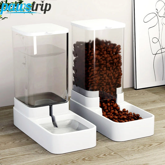 Automatic Pet Feeder & Water Dispenser – Large Capacity Food Storage for Dogs & Cats