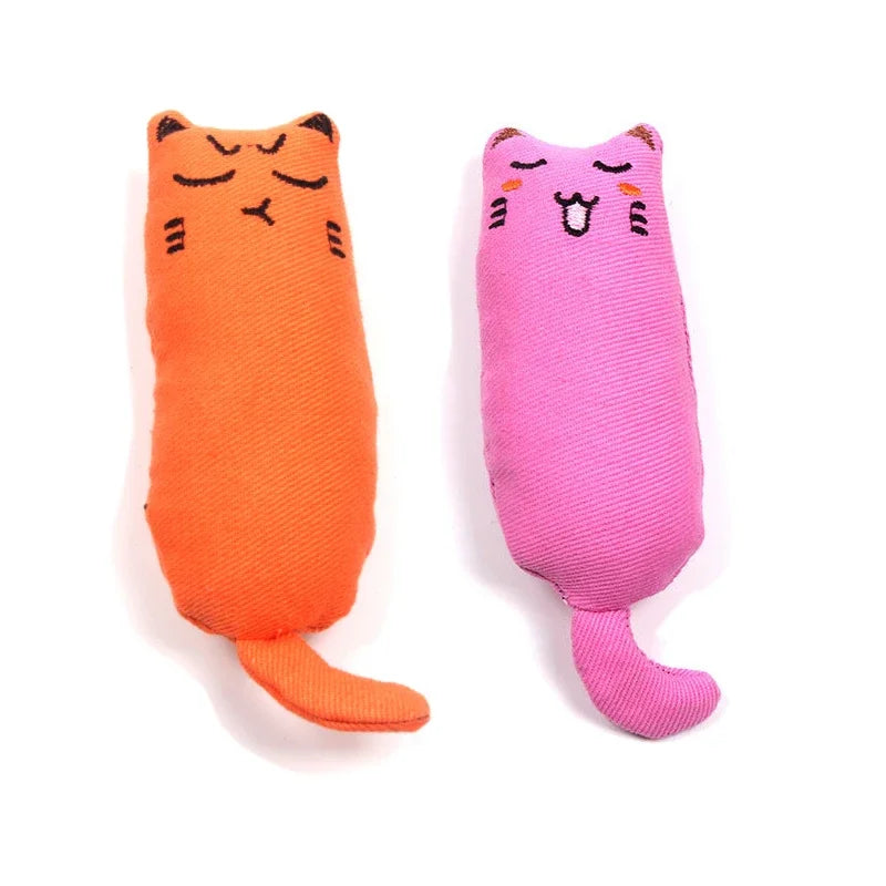 Catnip Plush Toy with Rustle Sound – Teeth Grinding Pillow for Kittens