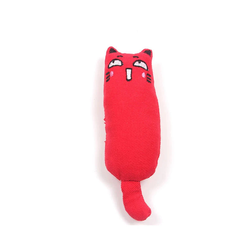 Catnip Plush Toy with Rustle Sound – Teeth Grinding Pillow for Kittens