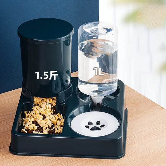 Automatic Cat Feeder & Water Dispenser – Large Capacity Food Storage for Cats & Small Dogs