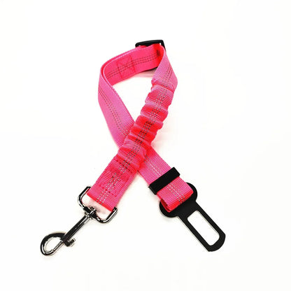 Adjustable Pet Car Seat Belt – Dog & Cat Safety Harness Clip for Vehicle Travel
