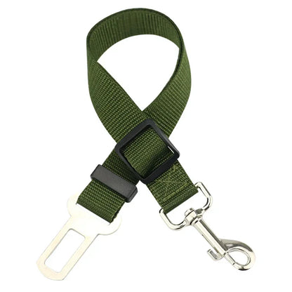 Adjustable Pet Car Seat Belt – Dog & Cat Safety Harness Clip for Vehicle Travel