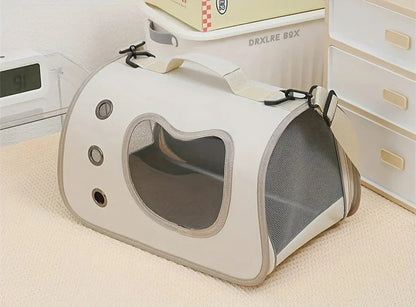 Foldable Pet Carrier Bag – Portable Travel Shoulder Bag for Cats & Small Dogs