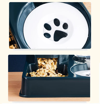 Automatic Cat Feeder & Water Dispenser – Large Capacity Food Storage for Cats & Small Dogs