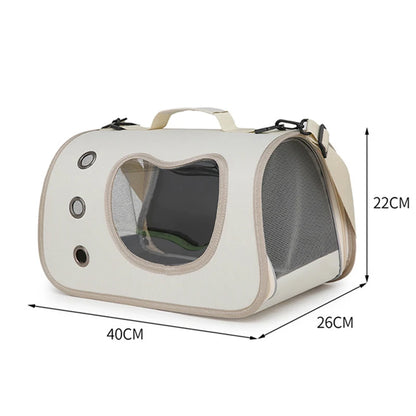 Foldable Pet Carrier Bag – Portable Travel Shoulder Bag for Cats & Small Dogs