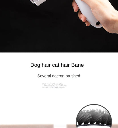 Pet Hair Roller Remover Lint Brush 2-Way Dog Cat Comb Tool Convenient Cleaning Dog Cat Fur Brush Base Home Furniture Sofa Clothe