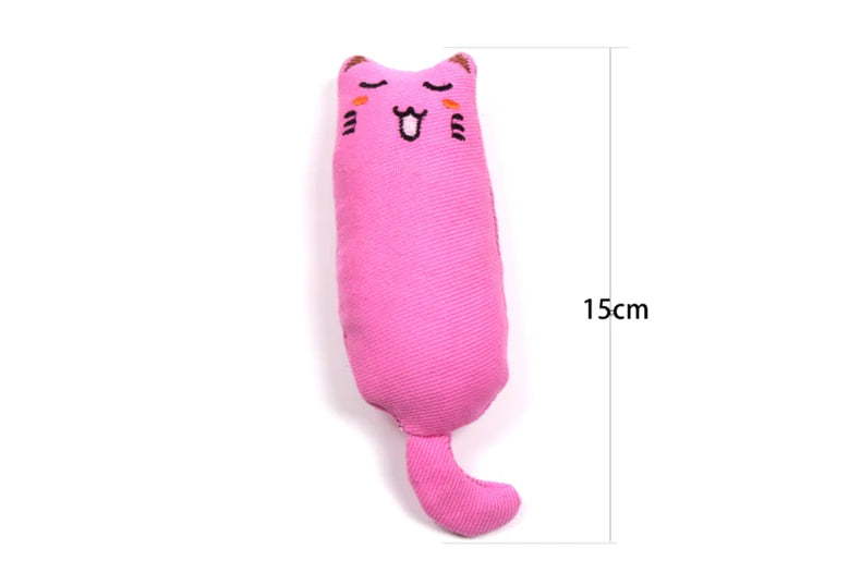 Catnip Plush Toy with Rustle Sound – Teeth Grinding Pillow for Kittens